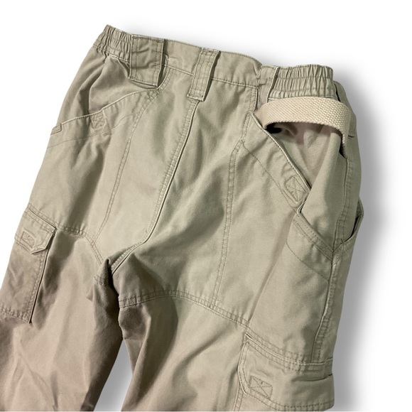 5.11 Tactical Womens Work Pants Sz 12 Cargo Cotton Canvas Khaki Tan - Picture 8 of 9